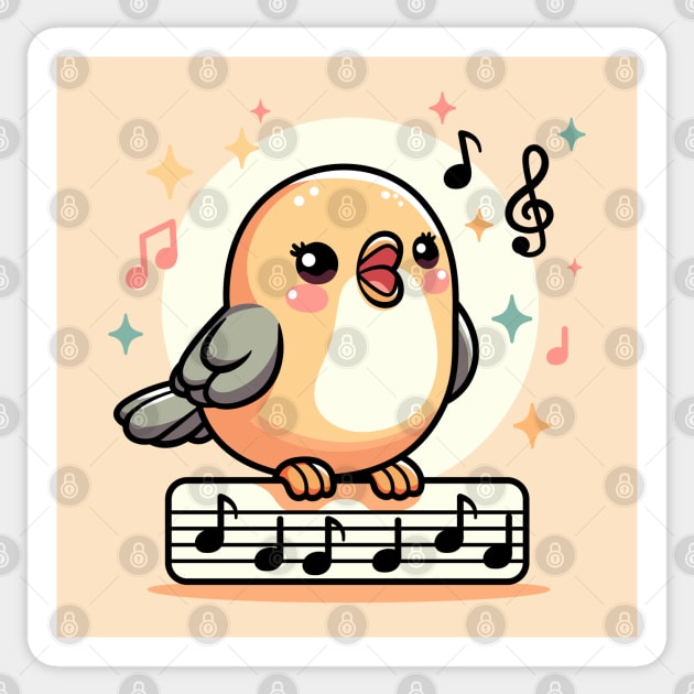 Singing Bird Sticker by JS Arts